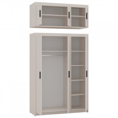 Nadstawka na szafę 133 cm Trino pawlacz beż piaskowy